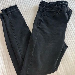 Black denim jeans